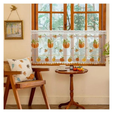 Tök mintás hímzett, áttetsző függöny 142x55cm LF5238390-3 lakástextília