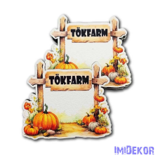 Tökfarm őszi formatábla 6x4,5cm dekorációs kellék