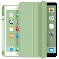 TokShop Apple iPad 10.2 (2019 / 2020 / 2021), mappa tok, Apple Pencil tartóval, Smart Case, világoszöld tablet tok