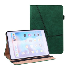 TokShop Apple iPad Mini (2021) (8.3), mappa tok, stand, bőrhatású, koptatott, sötétzöld tablet tok