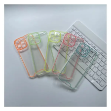 TokShop Apple iPhone 11, Szilikon tok, foszforeszkáló, sötétben világító, átlátszó/sárga tok és táska