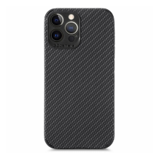 TokShop Apple iPhone 13 Pro, Szilikon tok, kamera védelem, karbon minta, fekete tok és táska