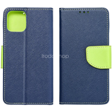 TokShop Apple iPhone 15, Oldalra nyíló tok, stand, Fancy Book, sötétkék tok és táska