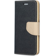 TokShop AppleiPhone16Plus,Oldalranyílótok,stand,FancyBook,fekete/arany (5903396314766) tok és táska