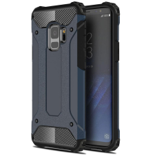TokShop Huawei Mate 40, Műanyag hátlap védőtok, Defender, fémhatású, sötétkék tok és táska