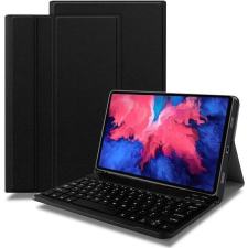 TokShop Lenovo Tab M10 Plus (10.61) (3. generáció) TB125 / TB128, Bluetooth billentyűzetes, mappa tok, mágneses rögzítés, érintőceruza tartó, fekete tablet tok