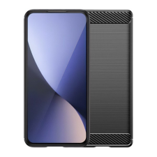 TokShop Nothing Phone 3a, közepesen ütésálló, szálcsiszolt, karbon minta, fekete (RS168061) tok és táska