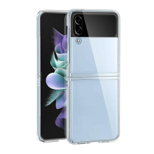 TokShop Samsung Galaxy Z Flip4 SM-F721B, Műanyag hátlap védőtok, átlátszó tok és táska