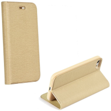 TokShop Xiaomi 12 Lite, Oldalra nyíló tok, stand, Luna Book, arany tok és táska