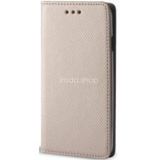 TokShop Xiaomi 12 Lite, Oldalra nyíló tok, stand, Smart Magnet, arany tok és táska