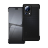 TokShop Xiaomi 13 Lite / Civi 2, Műanyag hátlap védőtok, légáteresztő, lyukacsos minta, Breezy, fekete (RS142544)