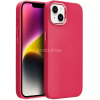 TokShop Xiaomi 13T / 13T Pro / Redmi K60 Ultra, Szilikon tok, közepesen ütésálló, fémhatású kamera keret, Frame Case, magenta