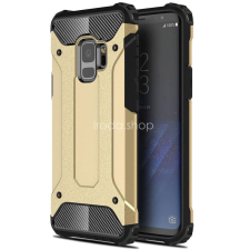 TokShop Xiaomi Poco M3, Műanyag hátlap védőtok, Defender, fémhatású, arany tok és táska