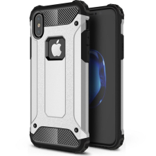 TokShop Xiaomi Poco M3, Műanyag hátlap védőtok, Defender, fémhatású, ezüst tok és táska