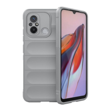 TokShop Xiaomi Redmi 12C, Szilikon tok, közepesen ütésálló, 3D minta, világosszürke tok és táska