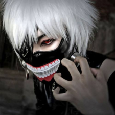  Tokyo Ghoul Kaneki Ken halloween farsangi jelmez kiegészítő - maszk jelmez