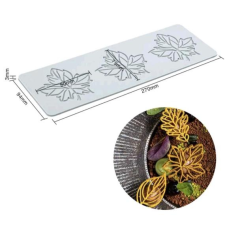  Tölgyfalevelek, szilikon tuile forma, 3 adagos sütés és főzés