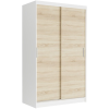  Tolóajtós gardróbszekrény VEGA III. 120x200x60 - fehér, sonoma