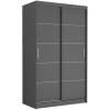  Tolóajtós gardróbszekrény VEGA IV. 120x200x60 - antracit