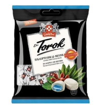 Töltött keménycukorka DR. TOROK eukaliptusszal és mentollal 75g csokoládé és édesség