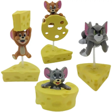  Tom és Jerry sajttal tortafigura,tortadísz 4 db/ csomag sütés és főzés