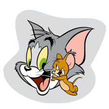 Tom és Jerry Tom és Jerry formapárna, díszpárna 32*32 cm lakástextília
