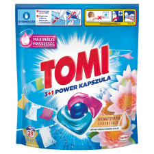 Tomi Power Caps mosókapszula 39 db Lótusz virág & Mandula olaj tisztító- és takarítószer, higiénia