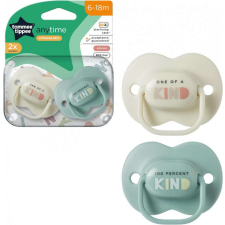 Tommee Tippee Anytime 2 db-os játszócumi 6-18 m - ekrü/menta cumi