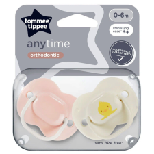 Tommee Tippee Anytime nyugtatócumi 0-6 hó 2 db - kacsa cumi