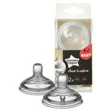 Tommee Tippee Closer To Nature 2db-os szilikon 6+ etetőcumi - gyors folyású etetőcumi