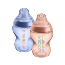 Tommee Tippee Closer to Nature cumisüveg szett 260ml, 2db, terrakotta-kék cumisüveg