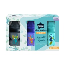 Tommee Tippee cumisüveg - CTN Midnight Jungle 3 db 260 ml kék cumisüveg