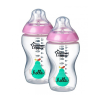 Tommee Tippee | Nem besorolt | Cumisüveg Tommee Tippee C2N 340 ml - 2 darab rózsaszín madarak | Rózsaszín |
