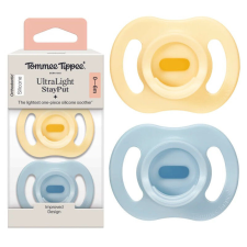 Tommee Tippee Ultralight nyugtató cumi 0-6 hó 2 db - kék,sárga cumi