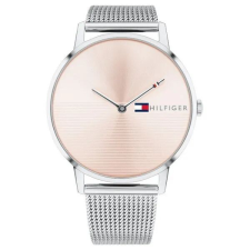 Tommy Hilfiger Alex női karóra, 41 mm, ezüst szíj, rózsaarany számlap karóra