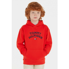 Tommy Hilfiger Bluza chłopięca Tommy Hilfiger KB0KB08490 140 CM 10 lat czerwona