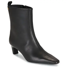 Tommy Hilfiger Bokacsizmák KITTEN HEEL LEATHER ANKLE BOOT Fekete 37