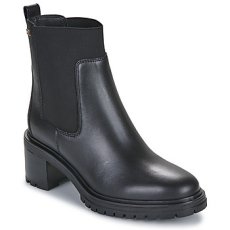 Tommy Hilfiger Csizmák FLAG MID HEEL LEATHER CHELSEA Fekete 37
