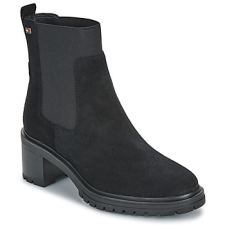Tommy Hilfiger Csizmák FLAG MID HEEL SUEDE CHELSEA Fekete 40 női csizma, bakancs