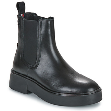 Tommy Hilfiger Csizmák MINIMAL LEATHER CHELSEA LOGOTAPE Fekete 39 női csizma, bakancs