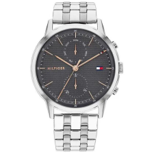  Tommy Hilfiger Easton férfi karóra, 44 mm, acél, WR50, grafitszürke karóra