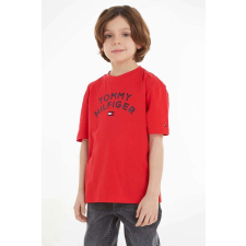 Tommy Hilfiger gyerek póló KB0KB08548 152 CM 12 év Piros gyerek póló