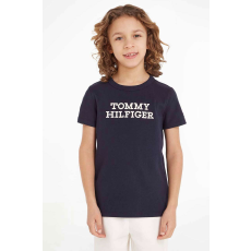 Tommy Hilfiger gyerek póló KB0KB08555 152 CM Sötétkék 12 év