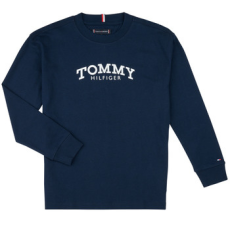 Tommy Hilfiger Hosszú ujjú pólók MONOTYPE PRINT T-SHIRT LS Tengerész 14 éves