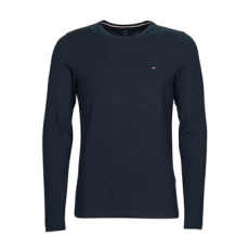 Tommy Hilfiger Hosszú ujjú pólók STRETCH SLIM FIT LONG SLEEVE TEE Tengerész EU XL