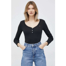 Tommy Hilfiger , Modal blend slim fit blúz, fekete, S