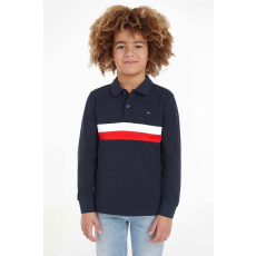 Tommy Hilfiger Póló fiúknak Tommy Hilfiger KB0KB08656 116 CM Sötétkék 6 év