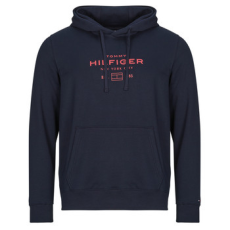 Tommy Hilfiger Pulóverek OVAL GRAPHIC HOODIE Kék EU M