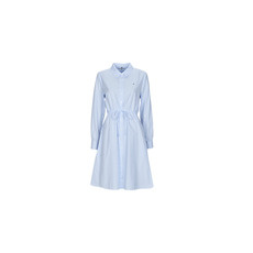 Tommy Hilfiger Rövid ruhák ITHAKA KNEE SHIRT-DRESS LS Kék FR 38