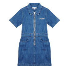 Tommy Hilfiger Rövid ruhák ZIP SS DRESS WASHED Kék 4 éves lányka ruha